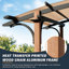 Pergola en aluminium 11 pi x 8,8 pi avec auvent-88409405-70364580