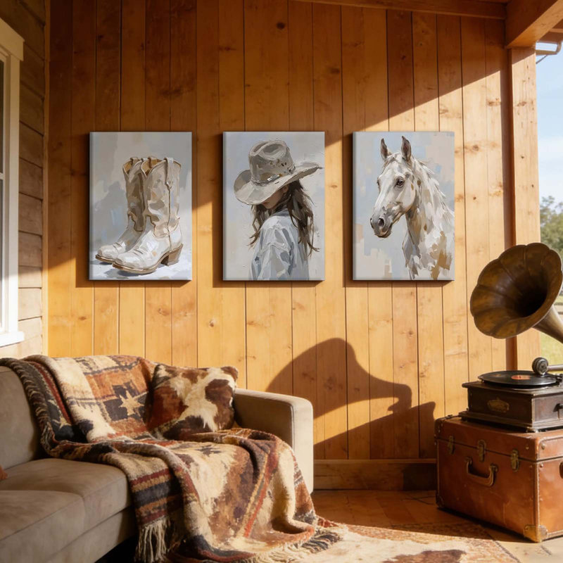 3 Piece Wrapped Canvas Wall Art