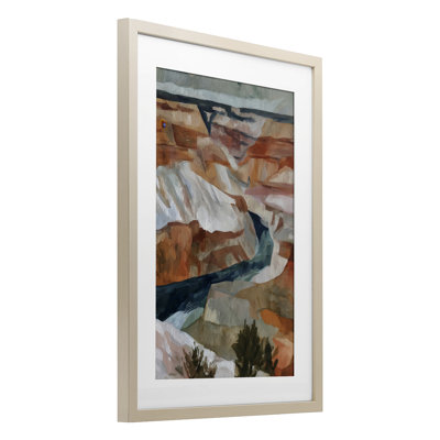 Impression encadrée sous verre Canyon Textures Impression par Glass