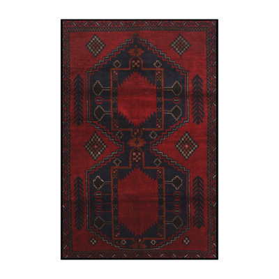 Tapis noir / rouge Southwestern