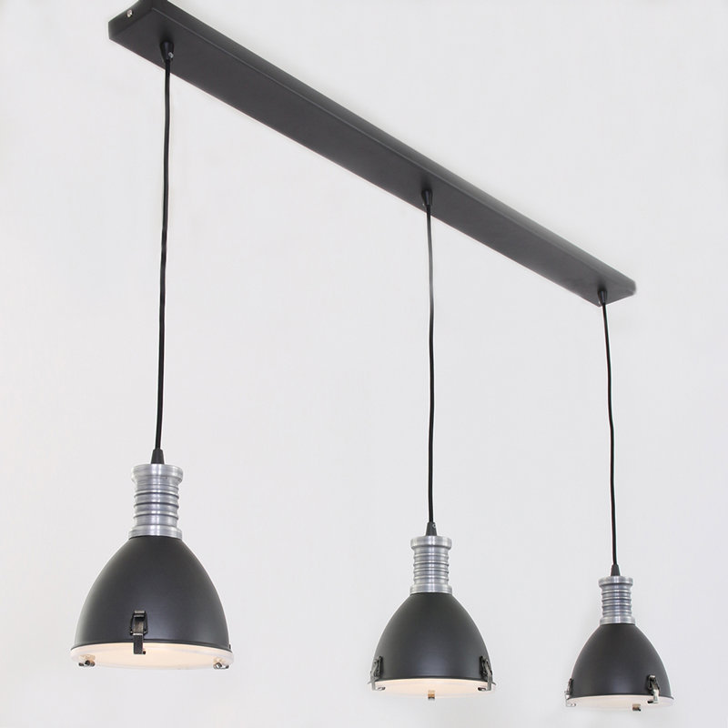 Jauss 3 - Light Black Kitchen Island Pendant