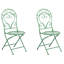 Bistro Set ALBINIA Metal Burgundy-427259879