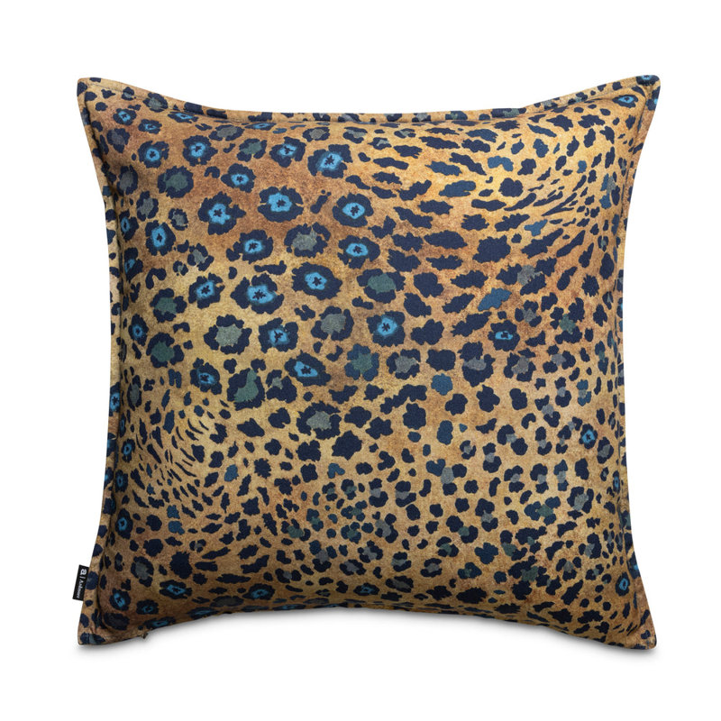 Safari Spot Pillow - Linen, Midnight