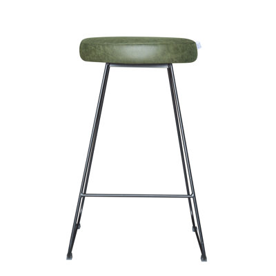 Djogo Upholstered Counter Stool with Metal Frame