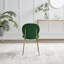 Evita Luxury Velvet and Metal Dining Chairs - Elegant Modern Mid Century Style-217361055