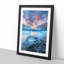 Iceland View in Abstract - Framed Print-55769036-55769039