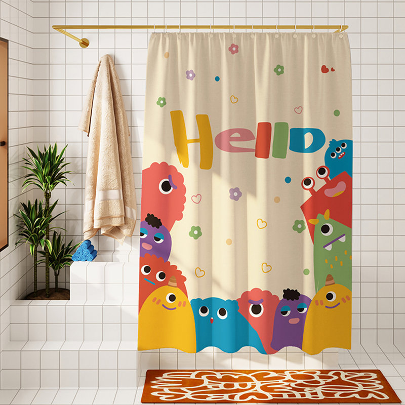 Rideau de douche en polyester