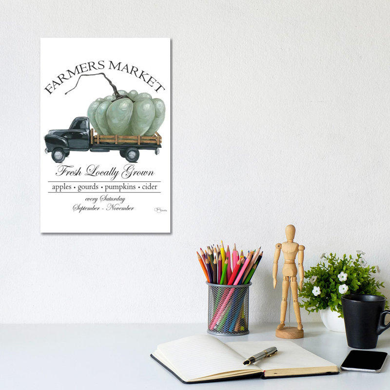 Farmers Market Truck by Hollihocks Art - Wrapped Canvas Print, 20.32 cm H x 30.48 cm W