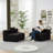Curved Sectional Sofa With 2 Pillows-1275580715