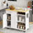 Multifunctional Rolling Kitchen Cart - Spacious Top, Easy Mobility-1304418030
