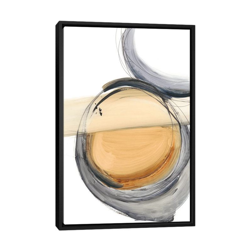 "Sienna & Slate III" par Ethan Harper, reproduction d’art, Pas de tapis, H 26 po x l 18 po x 1,5 po, Toile avec cadre noir