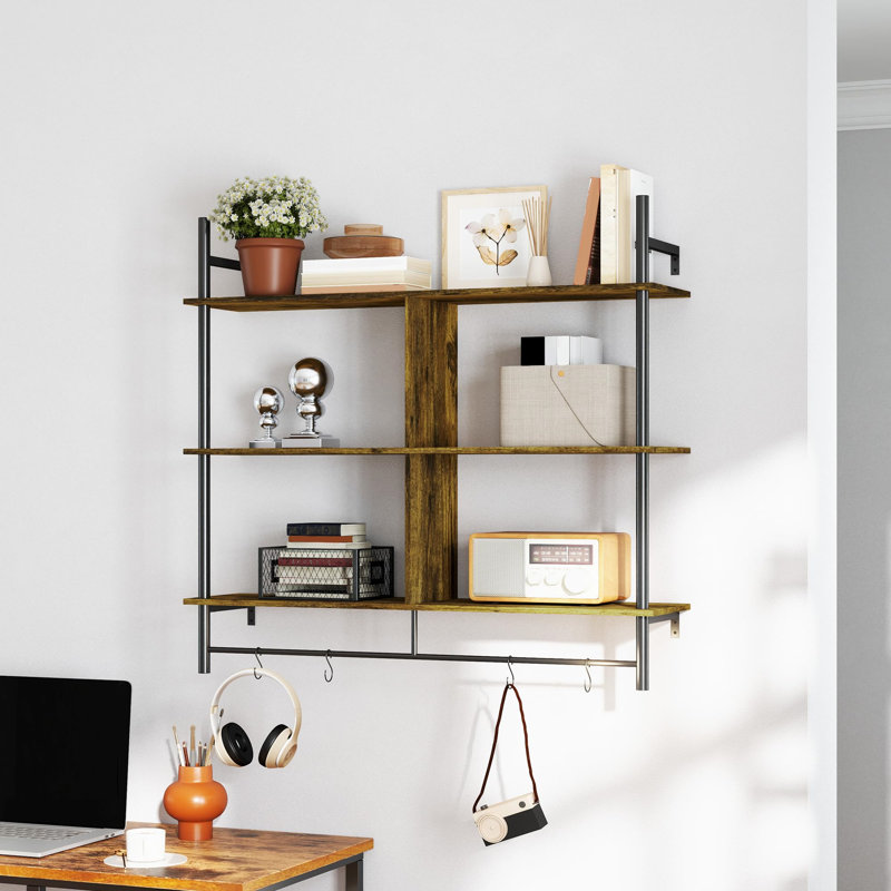 Accent Shelf, Rustic Brown