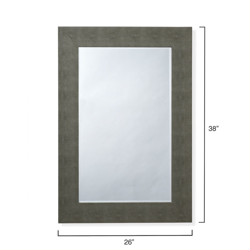 Miroir biseauté Wilkin, gris
