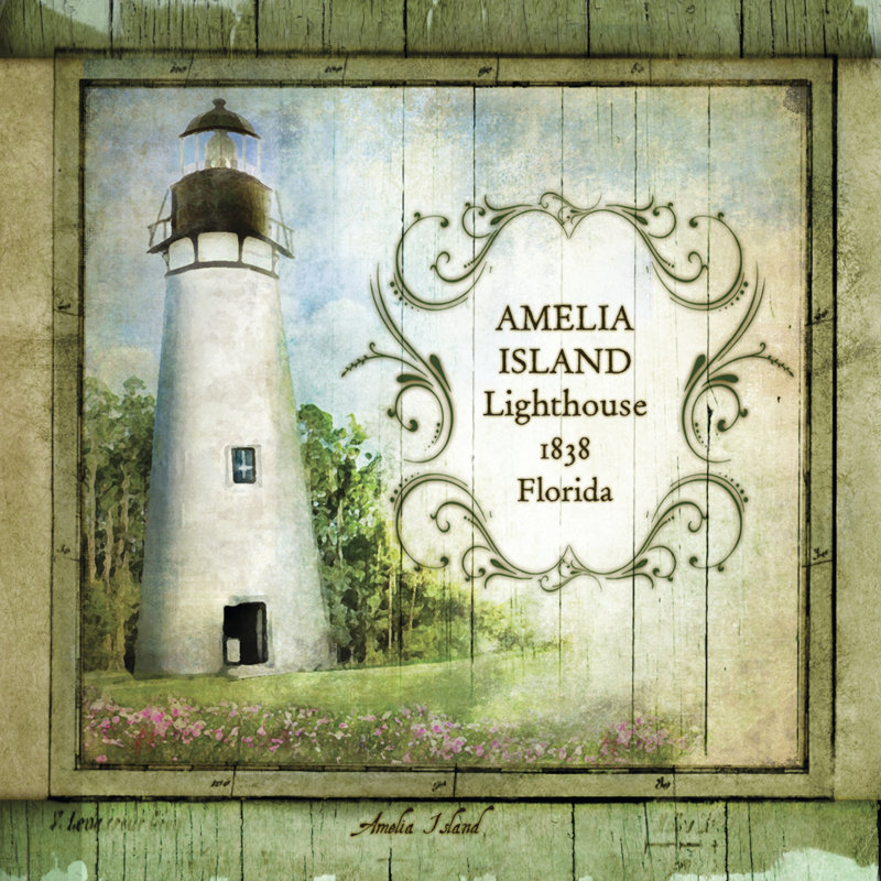 Florida Lighthouse I by Beth Anne Creative - Wrapped Canvas Print, 30cm H x 30cm W