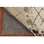 Tapis oriental marocain à motif treillis géométrique en laine 4 x 7