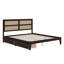 Structure de lit en caoutchouc et bois avec deux tiroirs de rangement-892477763-892477761