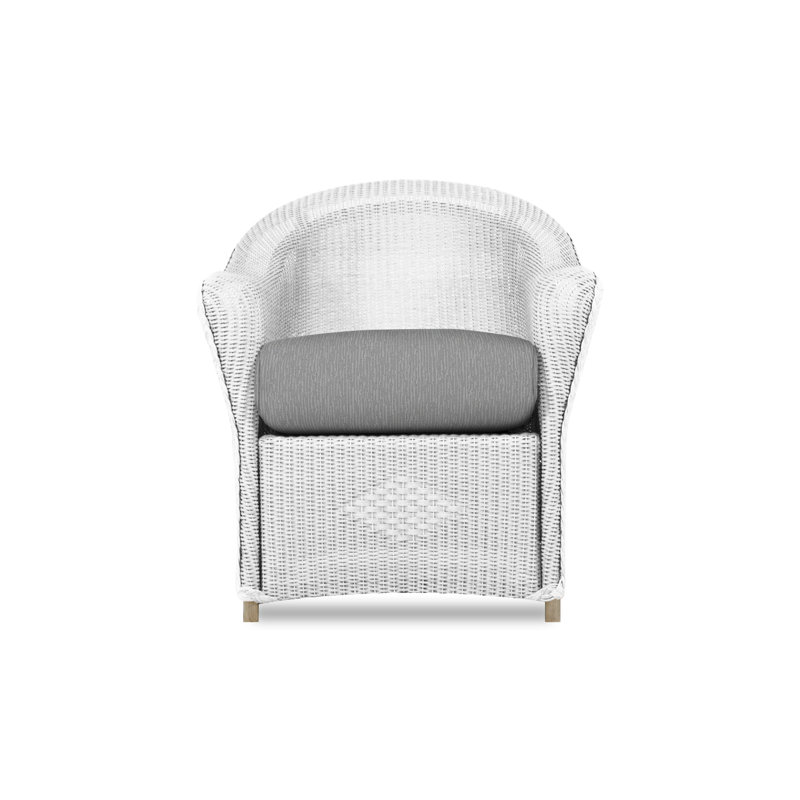 Reflections Outdoor Dining Armchair, Demo Oatmeal, White