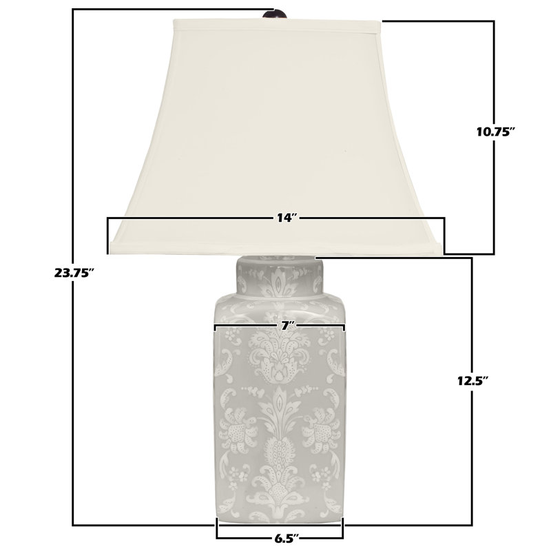 Victorian Lace Porcelain Lamp