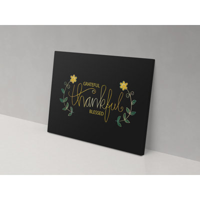 Blessed Quote - Wrapped Canvas Print