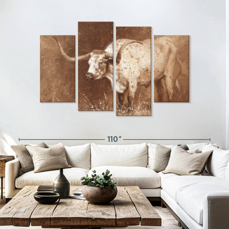 Brampt Sienna Speculation, 54" H x 84" W