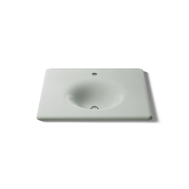 Iron Impressions 26" Single Bathroom Vanity Top, Sea Salt, Single, Sea Salt