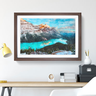 Peyto Lake in Canada - Framed Print