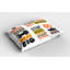 Ambesonne Fitness Pillow Sham 2 Pack Positive Words 26"x20" Orange Yellow Black