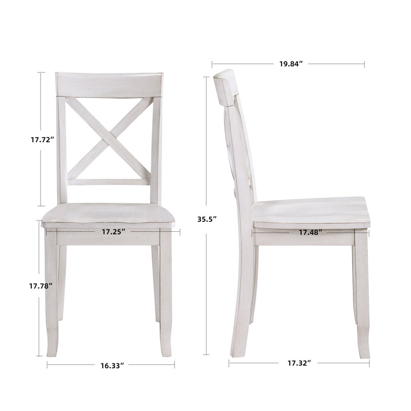 Chaises de salle à manger Bronxton, Blanc, 6