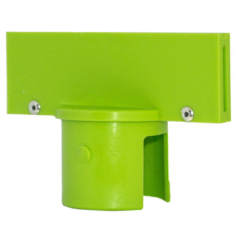 Adaptateur de plaque stanchion, H 3,13 po x l 6 po x P 3,5 po, Vert