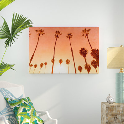 « juste une autre chaude west coast evening », reproduction d’art sur toile tendue