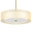 Lustre suspendu cylindrique en tissu à 3 lumières 20 po à 3 lumières-1211287284