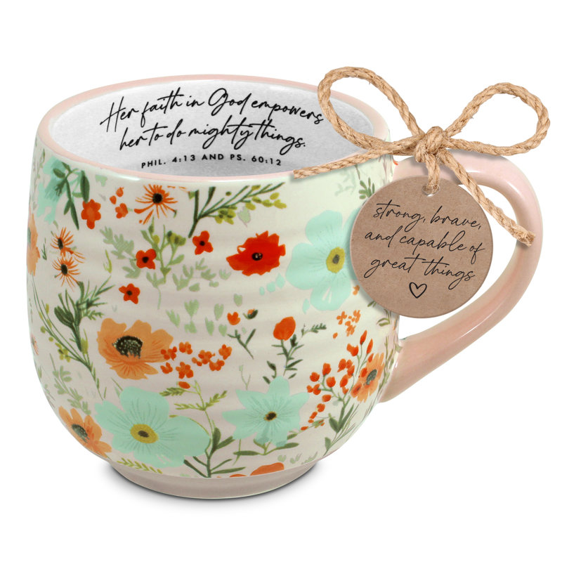 Tasse Her Faith In God Empowers 18Oz