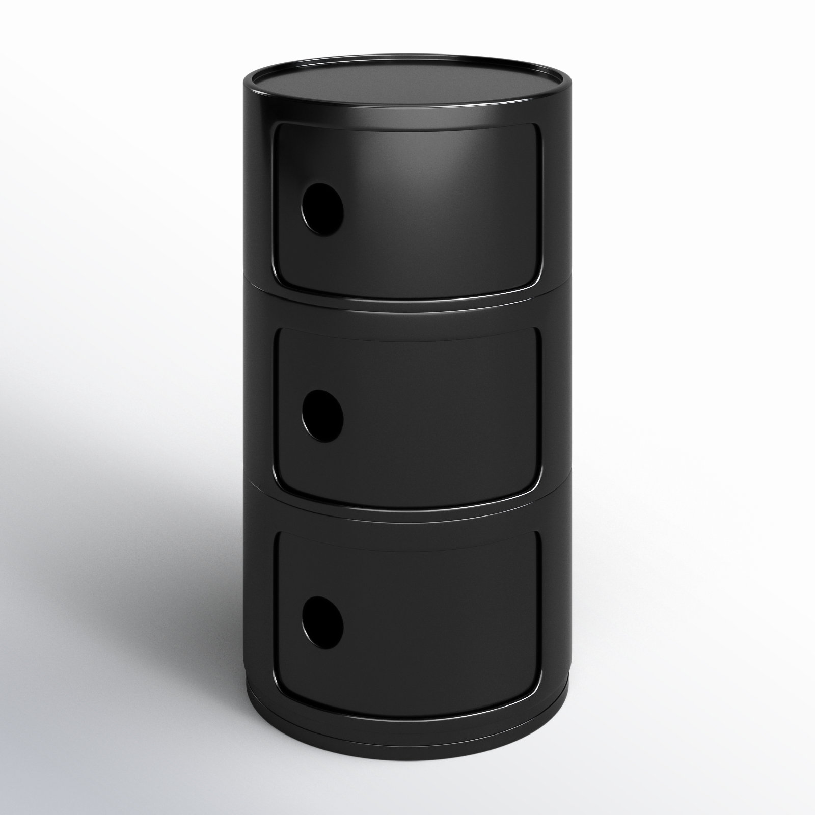 Componibili Modular Stacking Unit, Black, 3