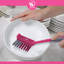 Brosse à vaisselle WBM, poignée longue douce et poils en nylon durable, brosse de cuisine, outil de nettoyage, paquet de 2