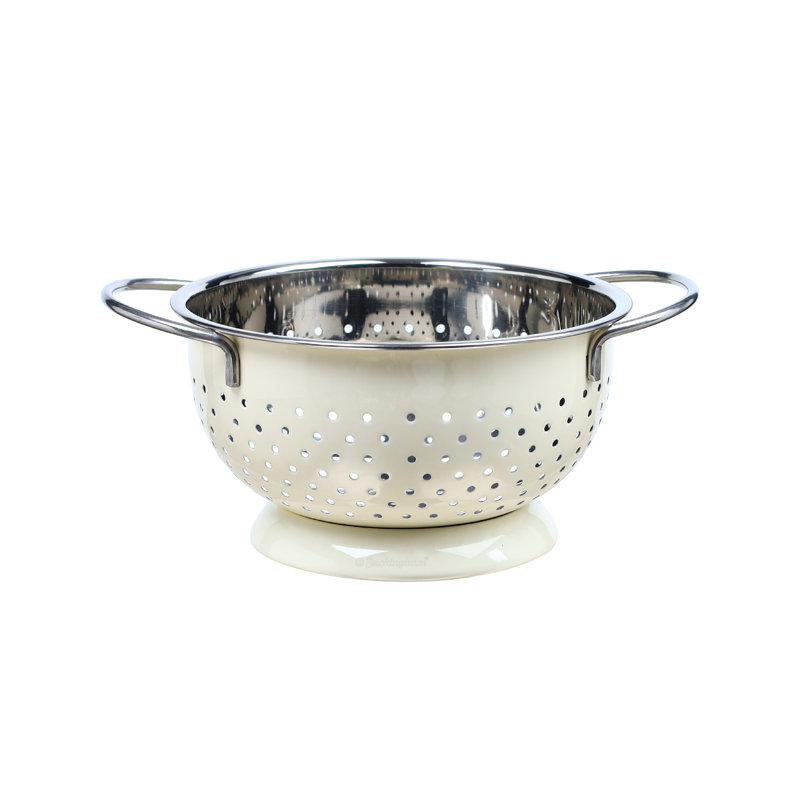 Buckingham Stainless Steel Colander, Ivory