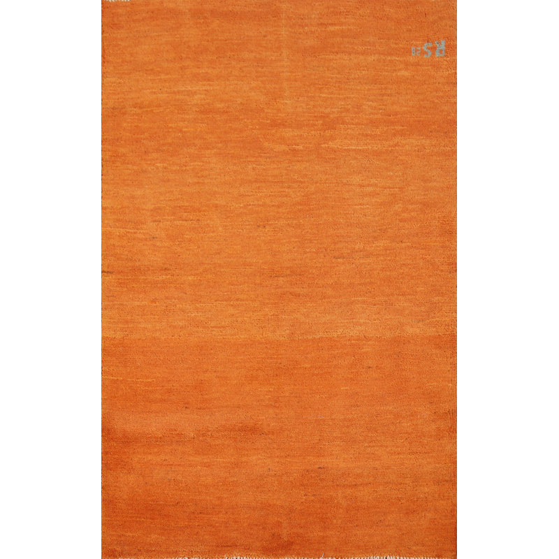 Tapis oriental moderne Gabbeh orange 3 x 5