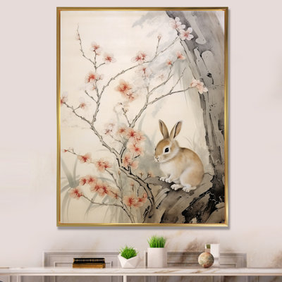 Asian Art Rabbit Familly II - art mural asiatique sur toile