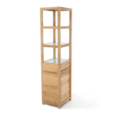 Westminster Teak Solid Wood Free-Standing Bathroom Storage Furniture Set