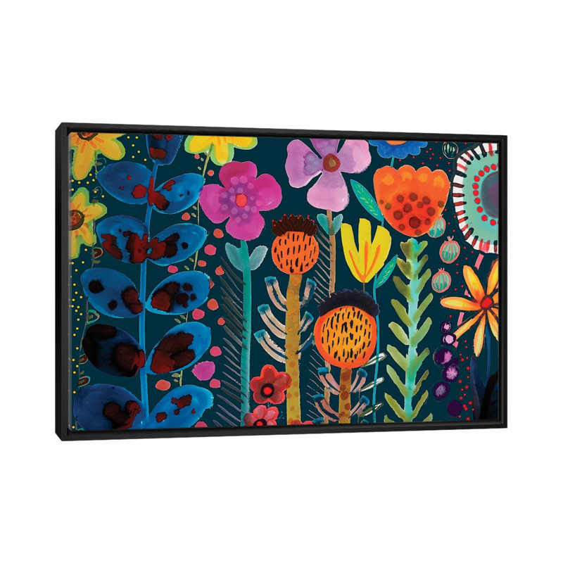 " Silk Road " by Sylvie Demers, 18" H x 26" W x 1.5" D, Black Framed Canvas