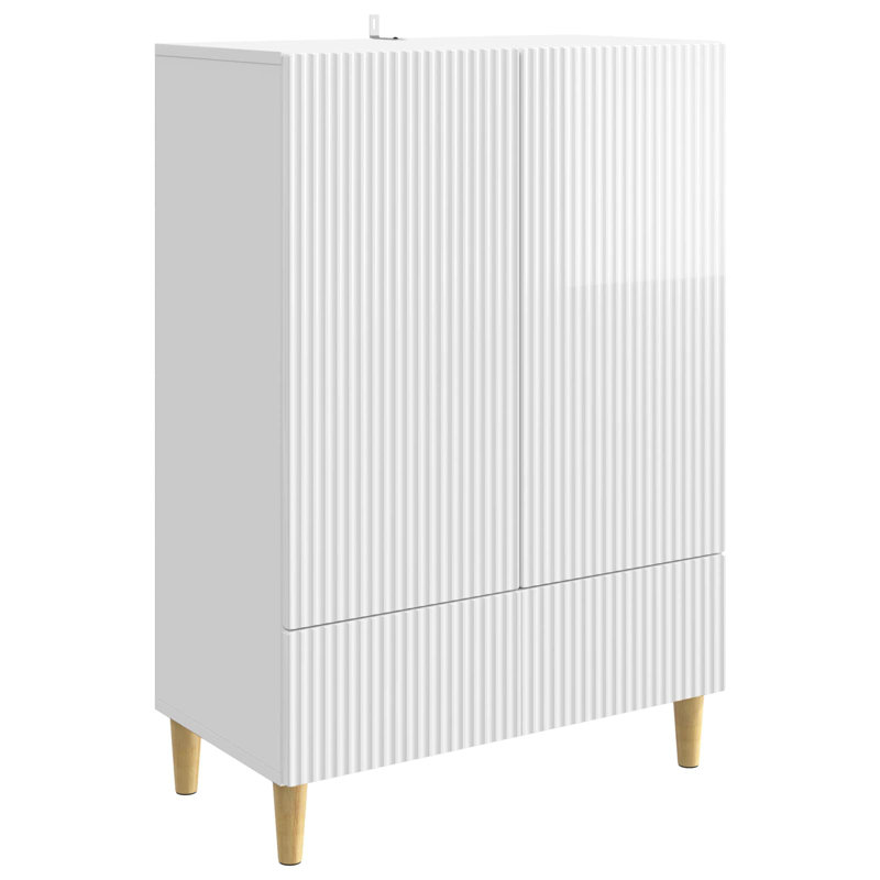 66cm Sideboard, High Gloss White