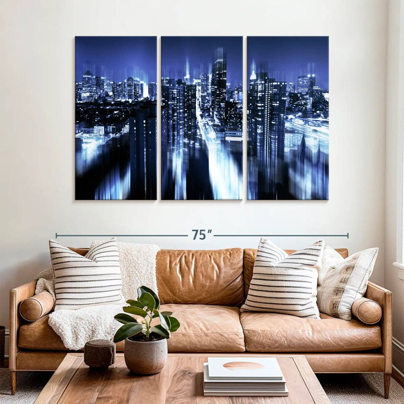 Rorry Blue Night Manhattan, 42" H x 65" W