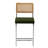 PU Leather Bar Stools With Woven Rattan Back And Metal Legs 1-Pack-1406714042