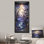 «Mauve Winter River Landscape Collage I», art mural paysage d'hiver