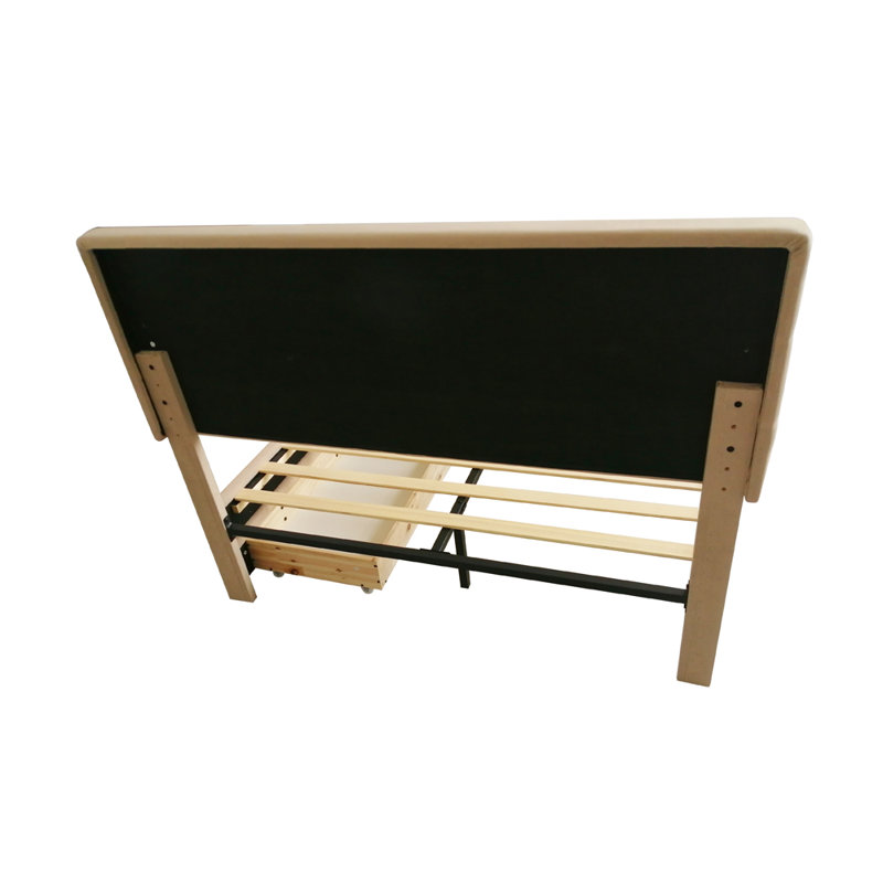 Upholstered Storage Bed, Champagne, Double (4'6)
