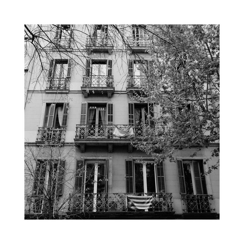 Barcelona Architecture III by Bethany Young - Print on Canvas, 45.72cm H x 45.72cm W x 3.81cm D, Wrapped Canvas