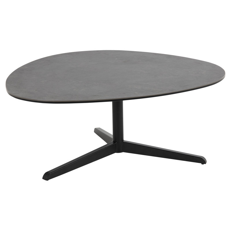 Barnsley Pedestal Coffee Table, Black, 41cm H x 100cm W x 95cm D
