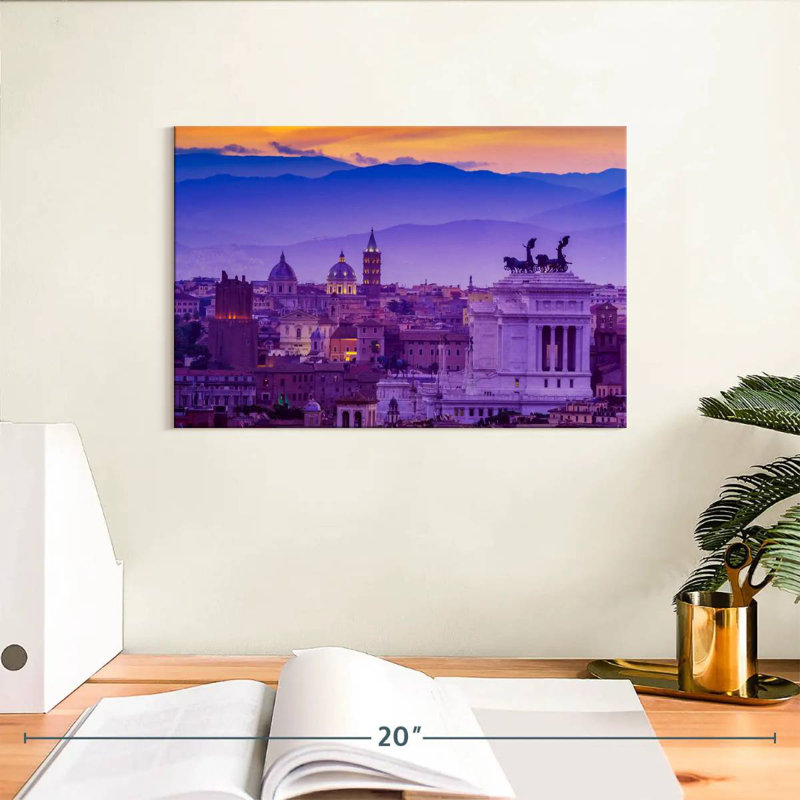 Sireci Rome In Purple, 8" H x 12" W
