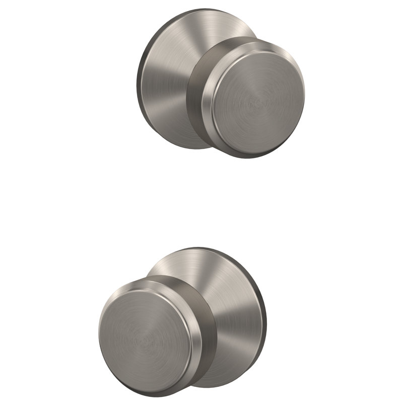 Custom Bowery Hall-Closet and Bed-Bath Knob with Kinsler Trim, Satin Nickel