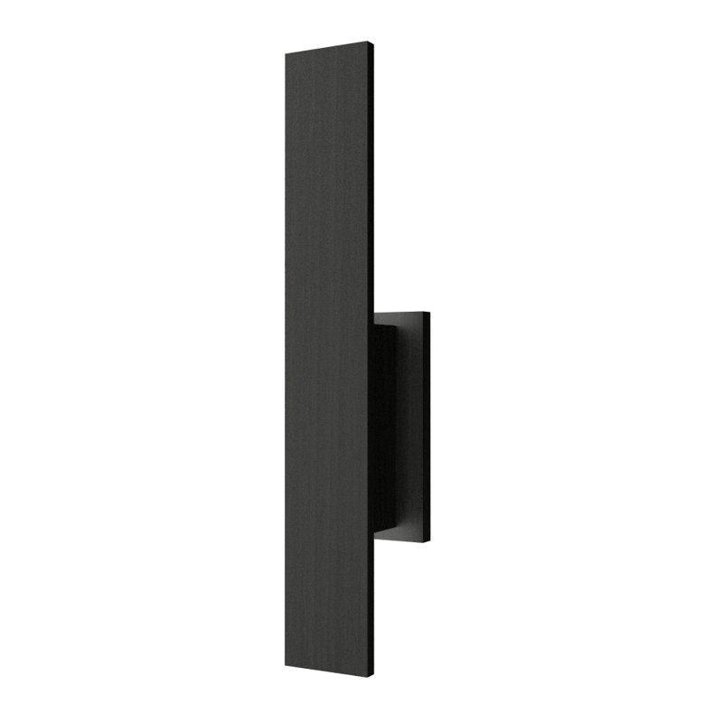 Manufactured Wood LED Flush Mounted Sconce, 17.72" H x 4.33" W x 2.39" D, Sand