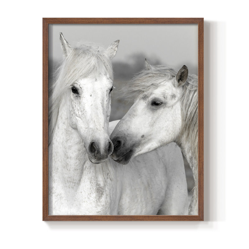 Affection I Framed Print - Solid Wood, Brown, 10" H x 8" W